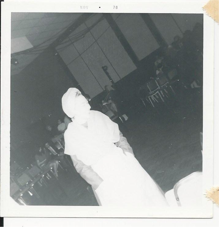 Roz Sonnenstein, as a Schtettle member, before a dress rehearsal of The World of Shalom Aleichem