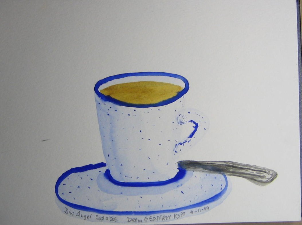 Bkue Angle Diner Cup o' Joe
