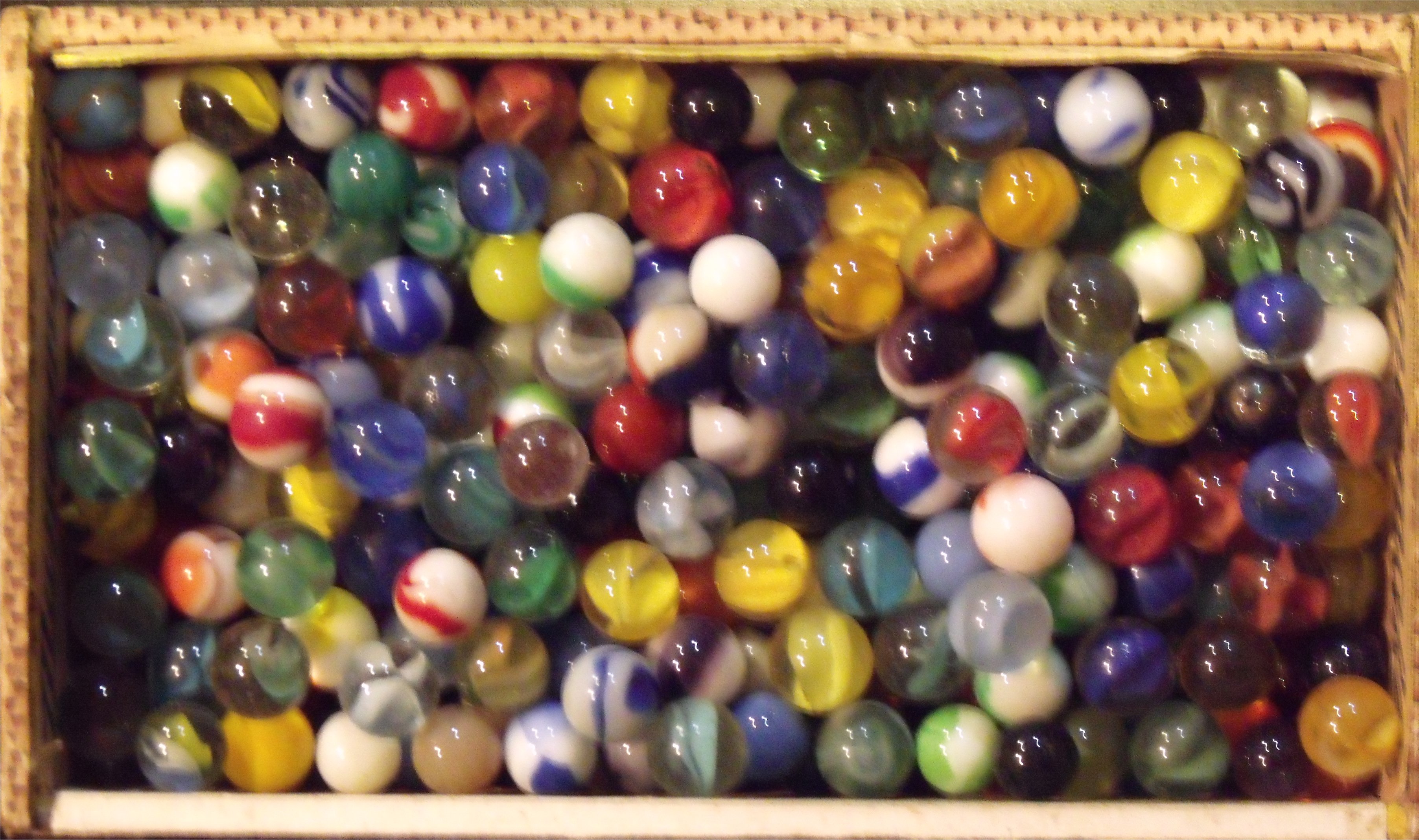 a box of marbles
